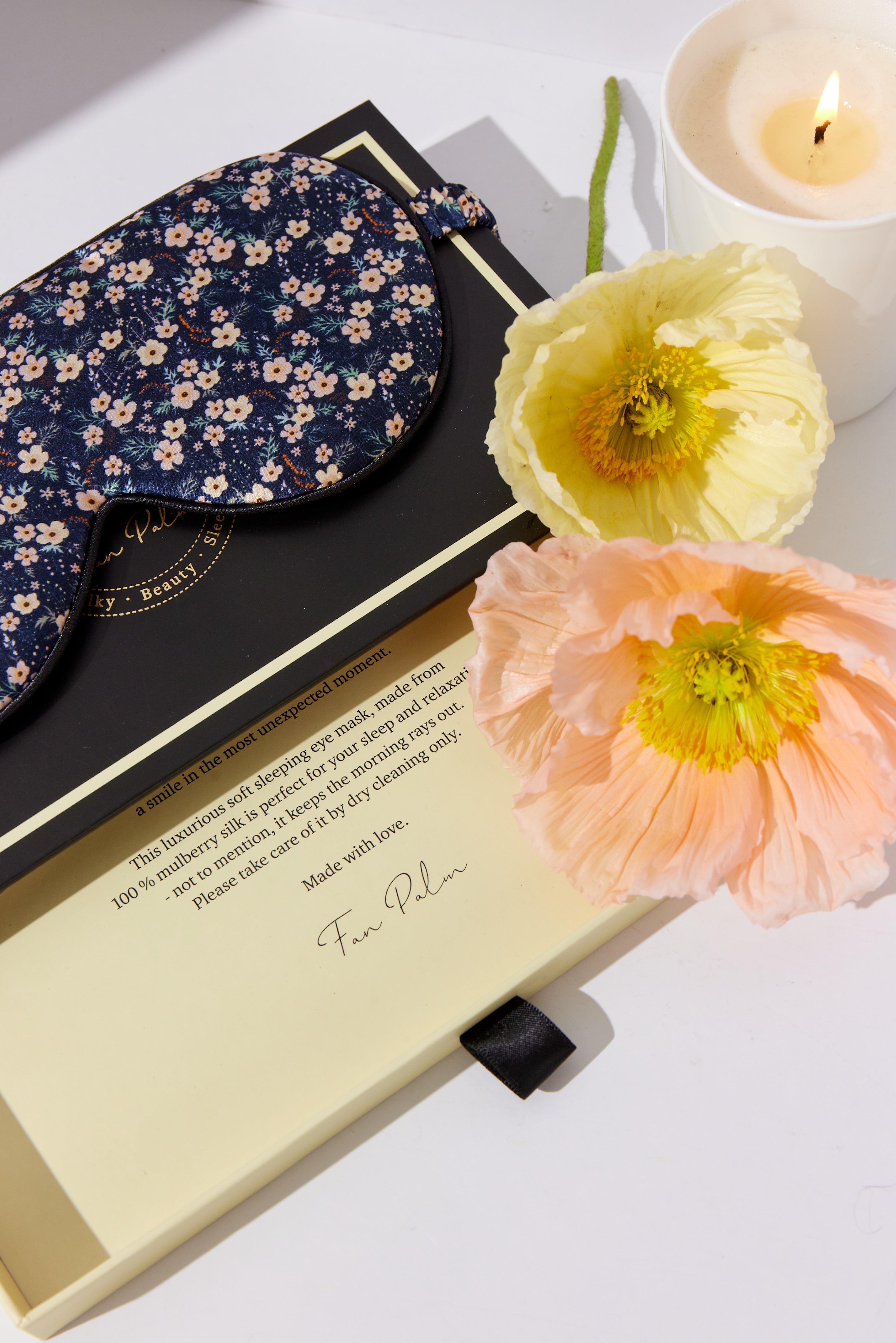 Silke sovemaske - Night Blossom